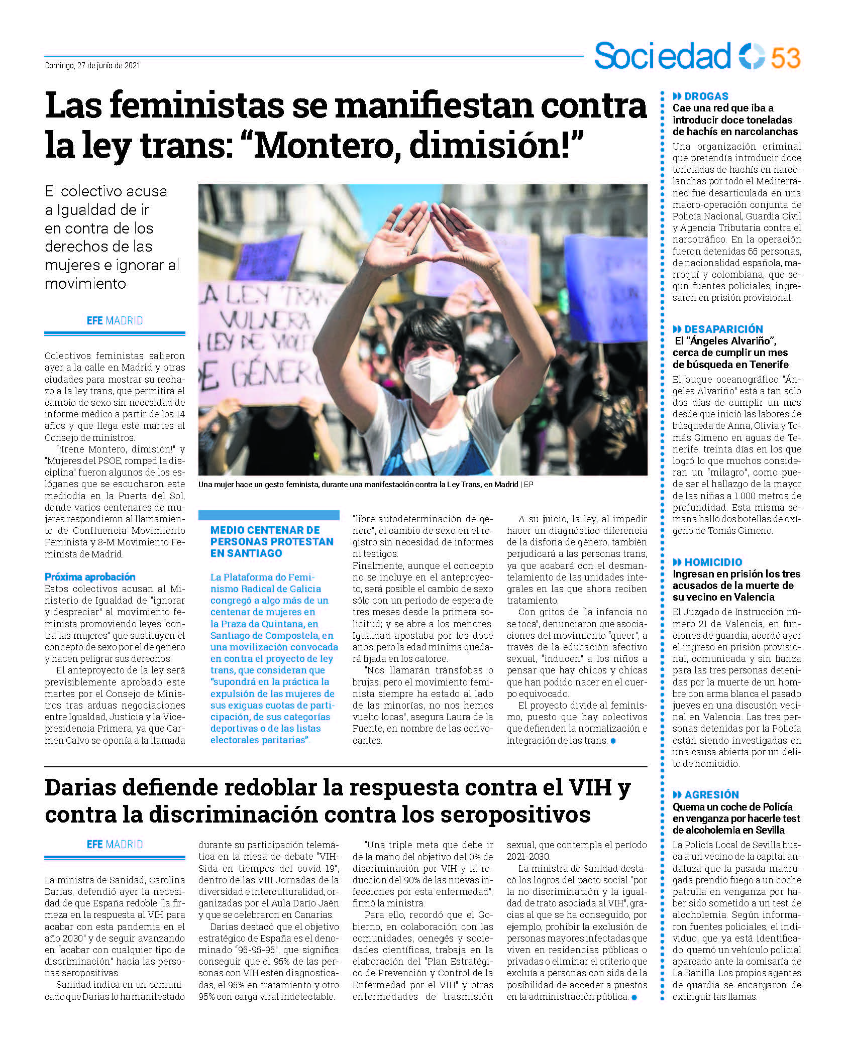 Darias defiende redoblar la respuesta contra el VIH ycontra la