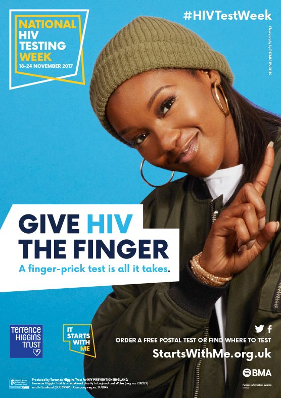 Give HIV the finger a fingerprick test is all it takes. SIDA STUDI